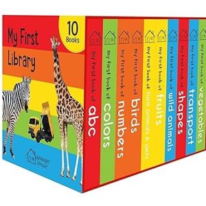 My First Library: Boxset of 10 Board Books for Kids (Pack 1)